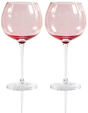 Sparkleware Gin Glasses Set of 2 Fully Gift Boxed (Pink)