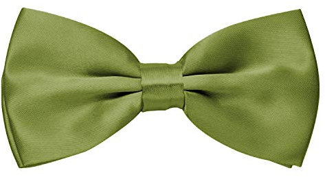 MASADA Pajarita brillante pistacho de ajuste continuo elaborada a mano con cierre de gancho 12 x 6 cm