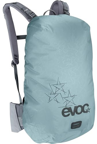 EVOC RAINCOVER SLEEVE Rucksack Regenschutz für Outdoorabenteuer, wasserdichte Rucksack Schutzhülle (flexible Größenanpassung durch Kordelzug, reflektierender Druck, Größe: M, L)