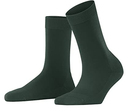 FALKE Damen Socken ClimaWool W So Wolle Lyocell einfarbig 1 Paar, Grün Hunter Green 7441, 37-38