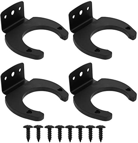 Healifty 4PCS Microphone Wall Hook Holder, Silicone Microphone Hanger, Microphone Stand Holder, Microphone Wall Mount Holder for Mics Stand
