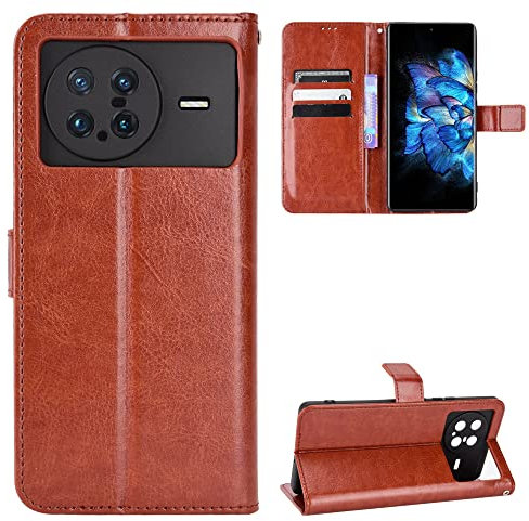 BellaCase Vivo X Note Coque [Étui Portefeuille] [Fonction Support] [Slots pour Cartes] [Couverture à Rabat Magnétique] Compatible avec Le Smartphone Vivo X Note(Marron)