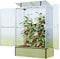 GFP Gewächshaus Tomatenhaus Emma 147 x 73 x 210 cm, 8 mm wärmedämmende Polycarbonatplatten, mit Hochbeet Transparent
