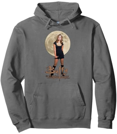 Buffy the Vampire Slayer Buffy Photo with Moon TV Show Pullover Hoodie