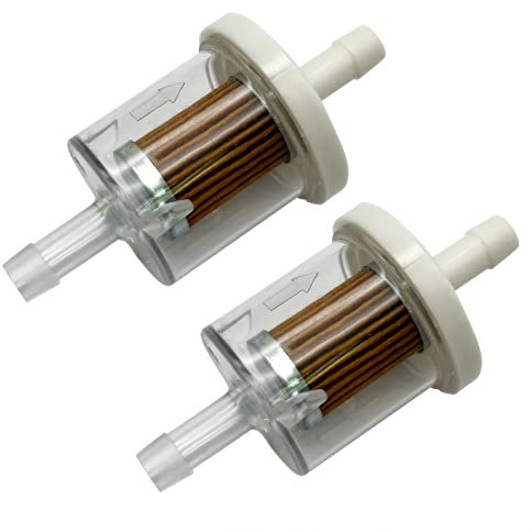 Filtre à carburant de rechange pour Briggs Stratton 691035, filtre à carburant 40 microns filtre à carburant en ligne 1/4 compatible avec Kawasaki FH430V