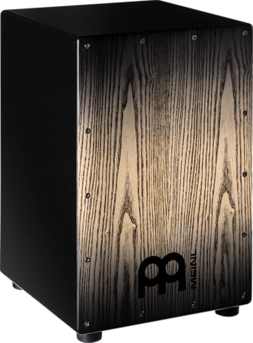 Meinl Percussion Headliner Cajon Instrument - Compact Drum Box with 2 Snare Wires - Playing Surface Black (MCAJ100BK-CBF)