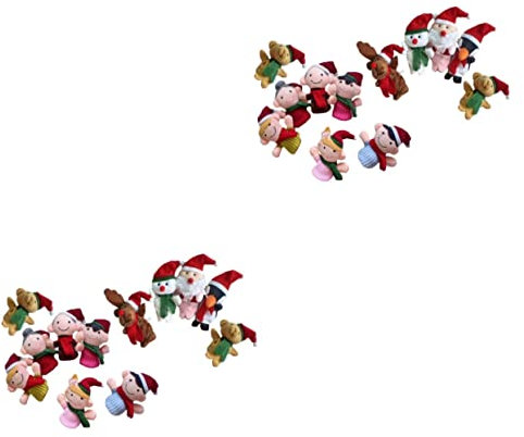 SAFIGLE 22 STK Fingerpuppe Für Kinder Cartoon-Finger-Puppe Kinder Fingerpuppen Weihnachtsfingerpuppe Weihnachten Fingerpuppen Spielzeug Weihnachtliches Fingerspielzeug Tier Füllstoff