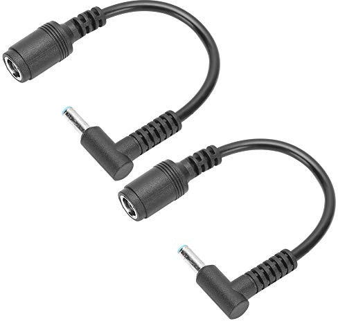 Annadue Tragbarer Computerkonverter, Laptop-Adapterstecker, 7,4 X 5,0 Mm Buchse auf 4,5 X 3,0 Mm Gebogene Spitze mit Stift für Ultraboo