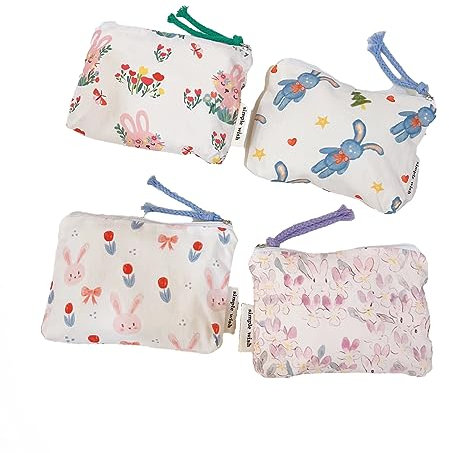 Geldbeutel Mini Kleines Portemonnaie Damen, Kleine Kosmetiktasche Handtasche Mit Reißverschluss Und Muster, Für Münzen Schlüssel Headset Lippenstift Karten 14 * 10 * 2cm (Stil H)