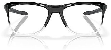 Oakley Knolls OX8144 Herren Brillenrahmen, rechteckig, poliertes schwarzes Verblassen/Demo-Objektiv, 57 mm, Polierte schwarze Fade/Demo-Gläser