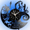 KingLive Christmas Nightmare Themed Wall Clock, Vinyl-Schallplatten-Uhr, 12 Zoll LED-Nachtlicht-Uhren, Weihnachts-Wand-Kunst-Dekoration, 7 Farben leuchtende Geschenke für Jack und Sally Liebhaber