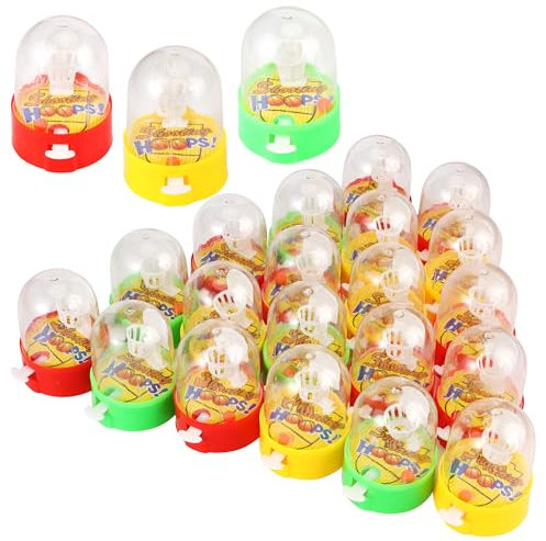 JSMTKJ 20 Pcs Flipper Basketball, Mini Basketball Mini Finger Schießspielzeug, Desktop-Kinderspielzeug, Kleines Spielzeug Korbwurf für Kinder, 6cm - Kindergeburtstag Mitgebsel