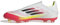 adidas F50 League Laceless Football Boots FG/MG, Scarpe da Calcio Unisex-Adulto, Cloud White/Core Black/Solar Yellow, 42 2/3 EU