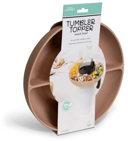 Handy Gourmet Tumbler Topper Snack Tray