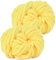 YushengTai Dicke Wolle, 2 Stück 500g Gelb Chunky Wolle, Dicke Wolle zum Häkeln Kann zum Stricken von Kissen, Decken, Schals und Mützen Sowie Haustierbetten Verwendet Werden