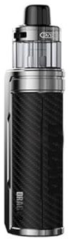 TVDC Voopoo Drag X2 Pod Kit, 5-80 W Adjustable, Display 0.96 TFT Screen, Battery Capacity 18650 * 1 (Not included), Sturdy and Stylish, 2ml Cartridge No Nicotine (Carbon Fibre)