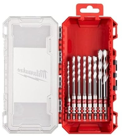Milwaukee Juego de brocas universales multimateriales, 4-10 mm, 8 piezas