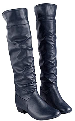 HAOLEI 2024 Black Friday Offerte Lampo: Stivali Alti Donna Natale Regali Western Boots Anfibi Sexy Fashion Nightclub Scarpe con Tacco Alto Stivali Alti Donna Sopra il Ginocchio Invernali in Offerta