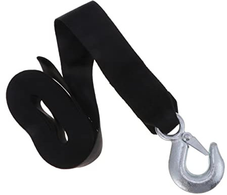 BUGUUYO 1satz Praktisches Nylon Abschleppseil Mit Schnapphaken Robuste Seilwinde Für Für Einsatz Beim Transport Und Outdoor-aktivitäten Schwarz