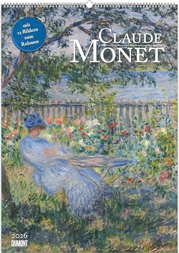 DUMONT - Claude Monet 2026 – Kunst-Poster-Kalender 50 x 70 cm, Wandkalender mit 12 Meisterwerken des Impressionismus für Kunstliebhaber