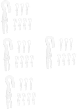 Alipis 4sets Vertical Blind Wand Extension Replacement Hook for Blinds Stick Part Tilt Wand Head 8pcs*4