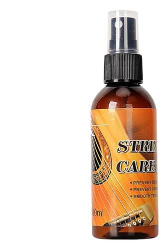 Ungtyb Guitar Fretboard Cleaner, 80ml Guitar String Spray and Conditioner, Deep Clean Fret Polish, Fingerboard Moisturizer, Anti Rust Care Kit for Acoustic, Electric, Bass