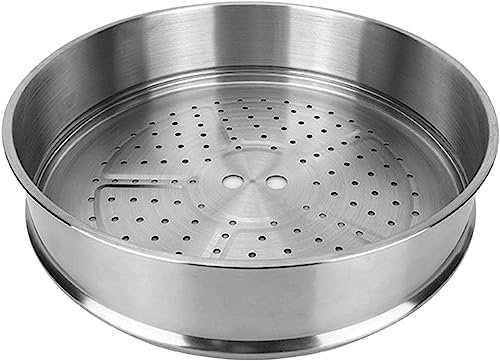Dampfkorb für Gemüse, Lebensmittel, Teigtaschen-Dampfgarer, Brot, Salat, Backen, Dampfgarer, Einsatz, leicht zu reinigen, für Zuhause, Restaurant (34 cm)