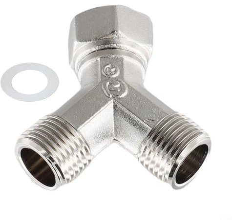 Répartiteur en cuivre à double sortie pour lave-vaisselle et machine à laver, 1 connecteur de robinet 12