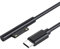 Ladeadapter Typ C 1,8m Kompatibel mit Microsoft Surface Ladekabel USB C Pro 3/4/5/6/7, Kompatibel Surface Laptop/Book 1/2, Surface Go 3, Unterstützung für 15V/3A PD-Schnellladung, Surface Zubehör
