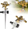 Viitech Rasensprenger Impulsregner, 18m Reichweite 450L/H Lawn sprinklers Mit Erdungsstecker, 360 Grad Rasensprenger Sektorenregner Gartenbewässerung Bewässerungssystem Wassersprinkler