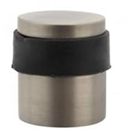 Kooples Hardware Atlantic Cylinder Premium Floor Mounted Door Stop Heavy Duty Modern Door Stopper with Concealed Fix for Internal or External Doors (Matt Gun Metal)
