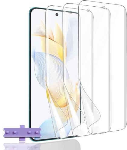 Rnnmeeko [3 Pack Protector de Pantalla para Honor 90 [No Cristal Templado] Hidrogel Flexible [Anti-arañazos], HD TPU Película Protectora para Honor 90