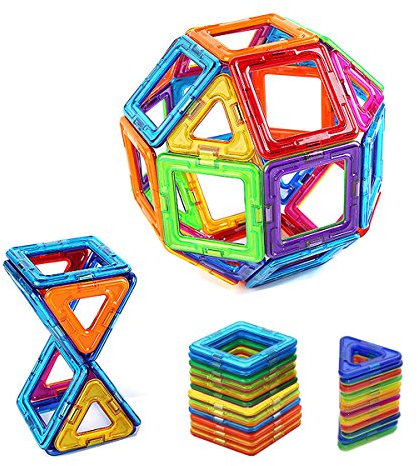 Magnetic Blocks Building Age 3+, 30 Pcs Magnetic Toys for Kids Toddlers Boys and Adults Construction Stacking kits, Creative and Educational Building Blocks
