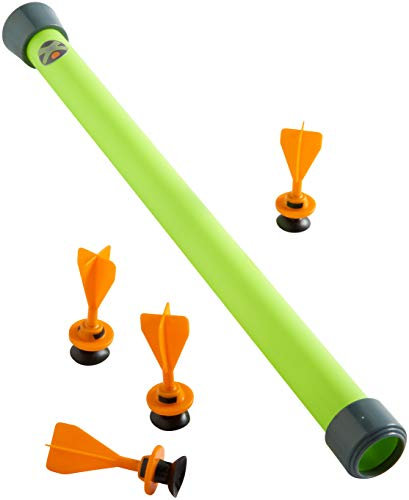 HABA 303428 - Terra Kids Blasrohr | modernes Pusterohr für Kinder ab 8 Jahren | handliches Kinder-Sportgerät | Sicherheitspfeile mit weichen Saugnäpfen und tollen Flugeigenschaften