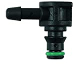 Connect 34024 Fuel Line Angled Quick Connector 4mm x 6mm 5pc, Black