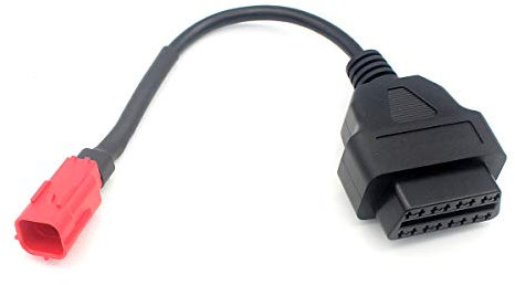 LoongGate Standard 6-polige Motorrad-Schnittstelle auf OBD II 16-poliges Diagnostor-Adapter-Anschlusskabel