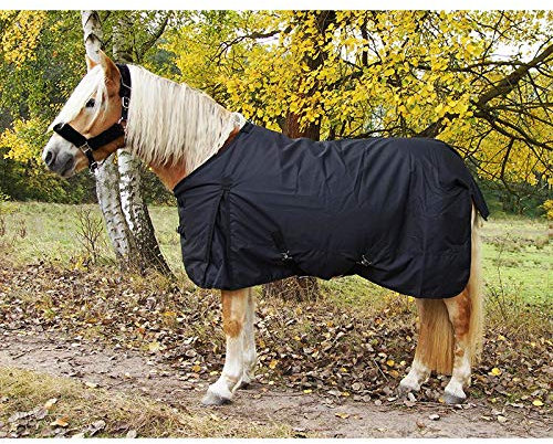 German Riding Weidedecke Winterdecke Cozy Winter Füllung: 200g (155, schwarz)