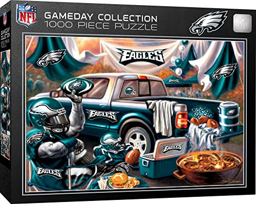 Masterpieces 1000-teiliges Puzzle für Erwachsene – NFL Philadelphia Eagles Gameday – 48,9 x 67,9 cm
