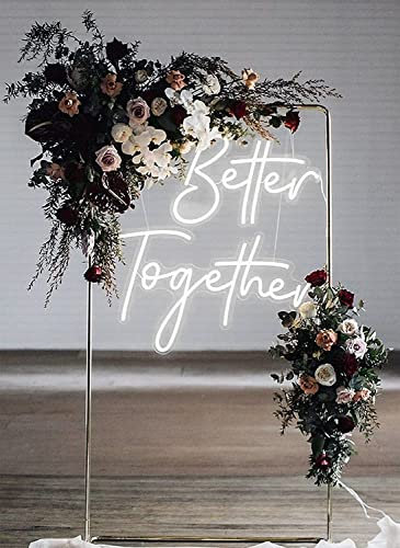 Benutzerdefinierte LED Neonzeichen, große Neonlichter Zeichen Hochzeit Geburtstagsfeier Home Dekor personalisierte benutzerdefinierte Neonzeichen Bar Salon Cafe Nachtlicht Zeichen Logo,Better together