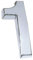 Lcuihong-Street Numbers Outdoor Door Number Plate Numero, Silver Modern Home Decor Address Scutcheon Digits House Number, ﻿Easy to install (Color : 1, Height : M (5cm))