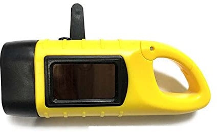 EBILUN Manovella Solare Alimentato a Batteria LED Campeggio Emergenza Torcia Portatile LED moschettone energia Torcia Ricaricabile per Camping Climbing Hiking LED Lanterna da Campeggio Giallo