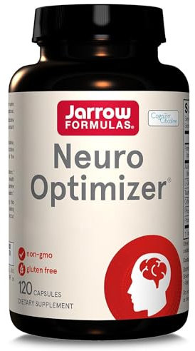 Jarrow Formulas, Neuro Optimizer, avec Phosphatidylsérine et Phosphatidylcholine, 120 Capsules, Testé en Laboratoire, Sans Gluten, Sans OGM