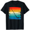 Klassisches Alphorn-Spielinstrument im Retro-Vintage-Stil T-Shirt