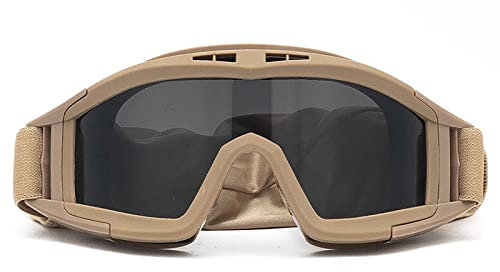 SH-RuiDu Lunettes de sécurité tactiques pour airsoft - Lunettes de tir tactiques militaires anti-buée pour la chasse et le cyclisme