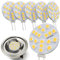 JC 6pcs 12V 2W LED Bulbs - G4 Base, 5000K Natural White, 20W Equivalent to Halogen, Mini 12 Volt LED Bulbs for Cooker Hood Extractor Oven
