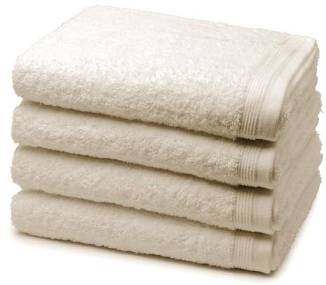 Möve - 4 teiliges Frottier-Set - Superwuschel (4 X Handtuch im Set) - 520 g/m2 - Baumwolle - Walkfrottee - saugstark - weich und flauschig - Nature