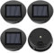 Glovios Solarleuchten Ersatzteile, Solar Ersatzdeckel 8cm mit LED Leuchtmitteln, 1.2V 600mAh, Solarlampen Ersatz für Solarlampen Laterne Deckel Garten, 4 Stück