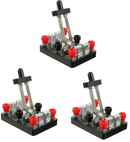 3St zweipoliger Umschalter experimentierende Werkzeuge physik labor ausrüstung elektronische Experimentiergeräte schulische pädagogische Ausstattung doppeltes Messer Doppelklinge