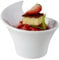 APS 79041 Schale FRIENDLY, Dippschale, Snackschale, aus recyceltem Kunststoff (PET), 8,5 x 7 cm, Höhe 6 cm, 0,07 Liter, weiß