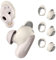 MOWYEOK 3 Pairs Soft Silicone Replacement Non-Slip Ear Hook Covers, Compatible with Bose QuietComfort Ultra, Earbuds II, White